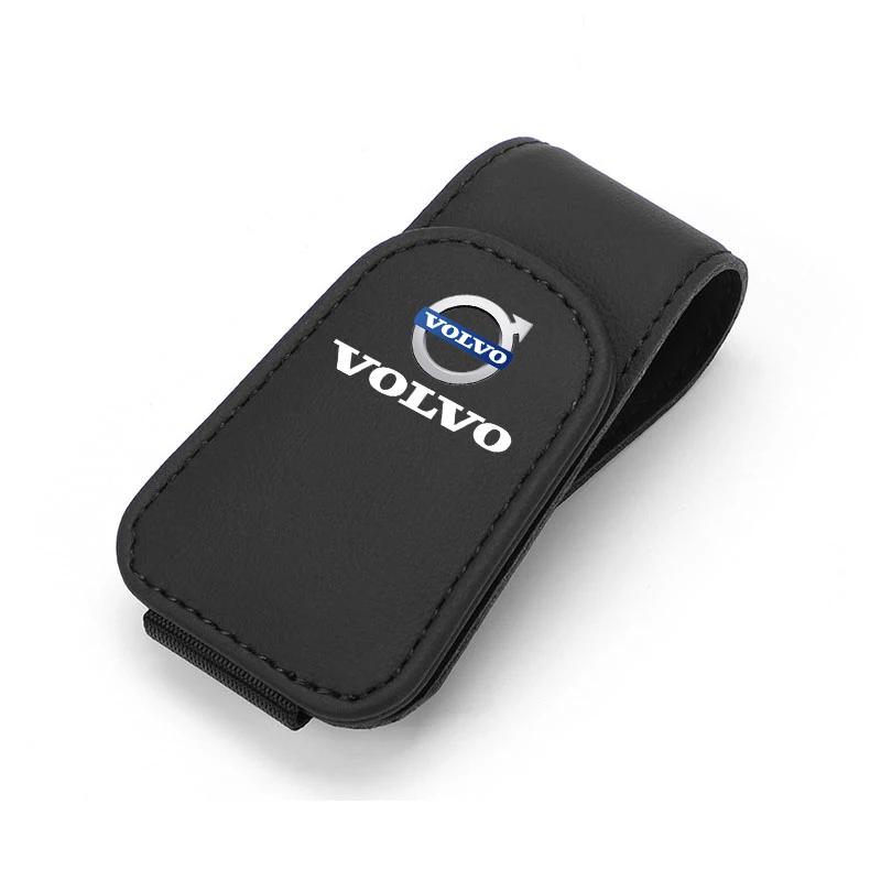 Зажим для очков в салоне автомобиля, держатель для солнцезащитного козырька, аксессуары для автомобиля для Volvo Xc60 Xc90 V40 V60 S60 V50 V90 S80 C40 XC40 V70 XC70