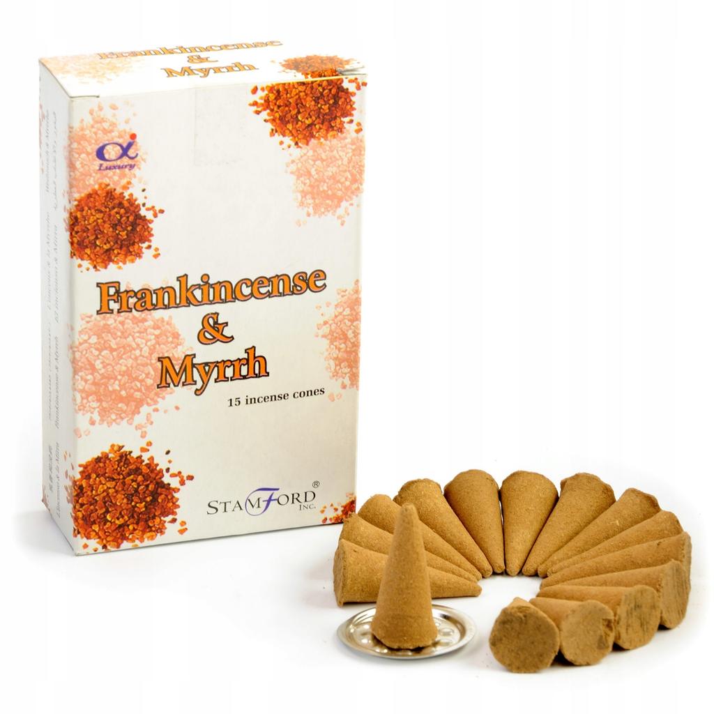 Stamford 15X Incense Cones - Frankincense and Myrrh