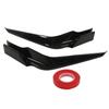 2Pcs Front Bumper Splitter Glossy Black High Toughness Wear Resistant Replacement for Civic