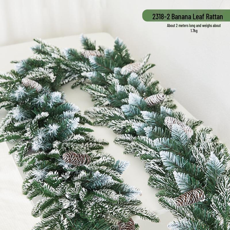 Christmas Snowflake Garland for Hotels, Malls, Windows, Doors & Stair Handrails