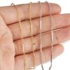 1 метр DIY Аксессуары для изготовления ювелирных изделий Цепочка из нержавеющей стали с покрытием 18K для ожерелья Браслета Модель SLC1001