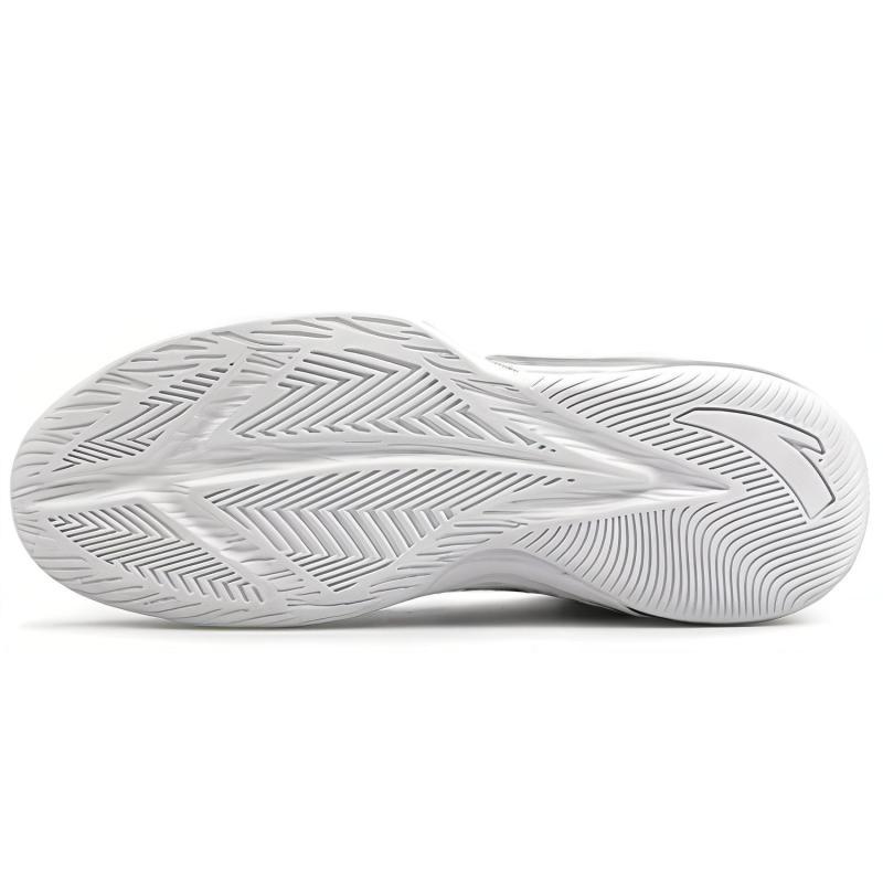 Stash x Anta Амортизация Скользкая и износостойкая Покрытие Высокие Баскетбольные Кроссовки Мужские Бело-синие Сникеры 91931110-8