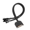 CRJ 15-Pin Male SATA to 1/2 Fan Sleeved Power Adapter Cable 3 Pin/4 Pin Laptop Motherboard CPU Fan Extension Cable