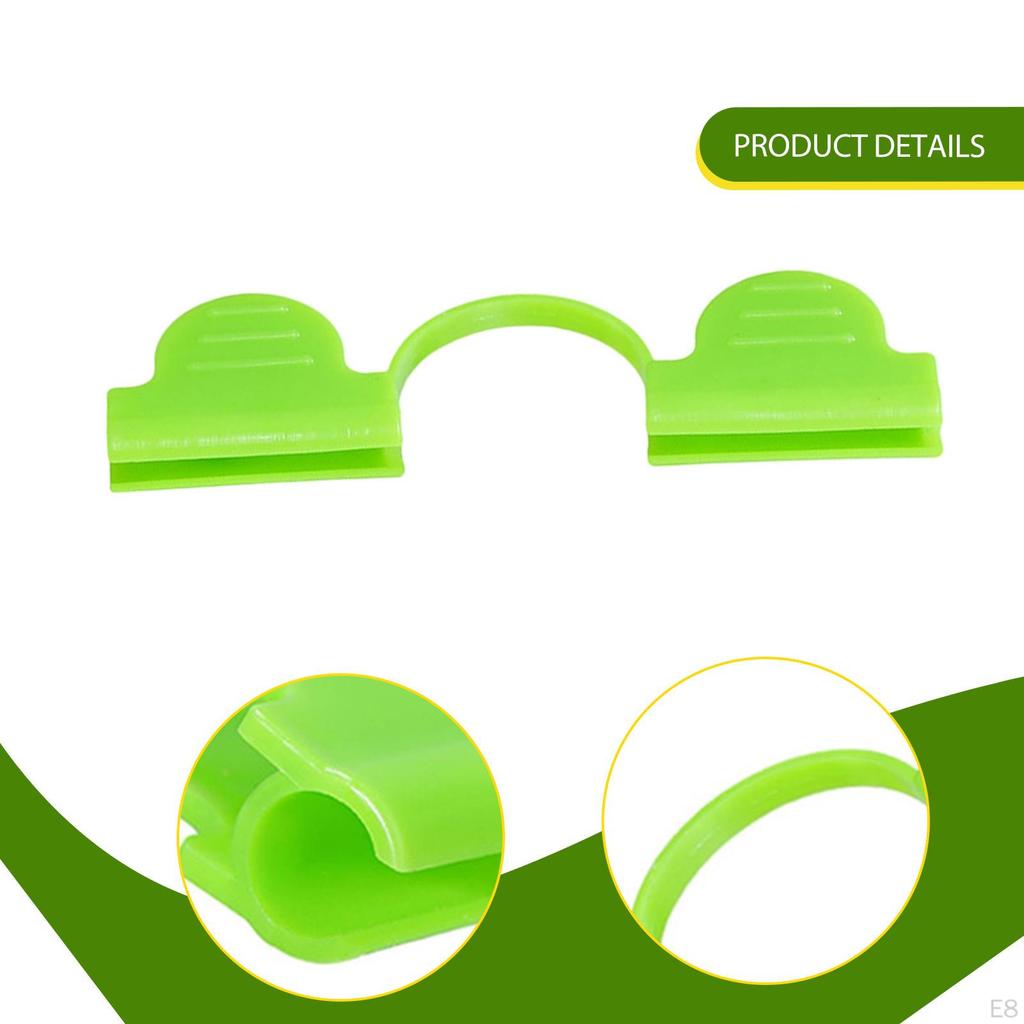 100 штук Зажимы для тепличной пленки Садовые постройки Зажим для трубы Принадлежности Многоразовый Зажим для трубы каркаса