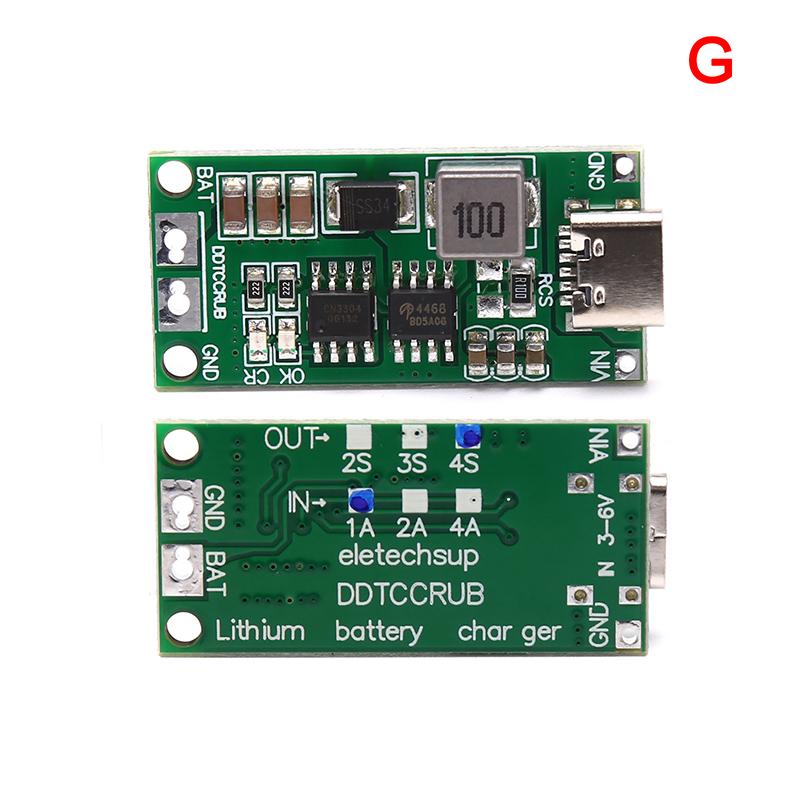 Многоэлементное 2S 3S 4S Type-C до 8,4 В 12,6 В 16,8 В липополимерное литий-ионное зарядное устройство