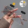Photochromic Anti Radiation Glasses Square Sun Shades Women Men Glasses Frame Replaceable Lens Anti Blue Light Fashion Eyewear