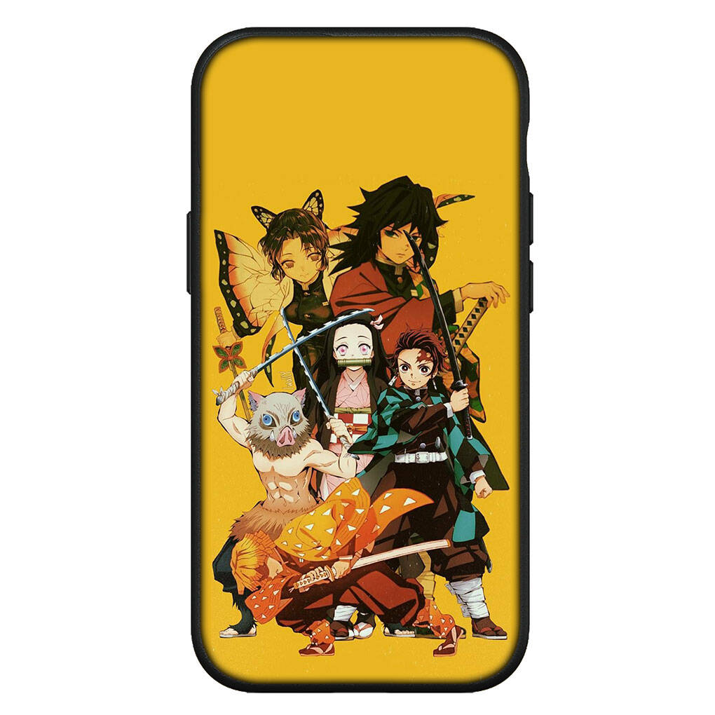for Samsung Galaxy S25 S24 S23 iPhone 17 16 15 Xiaomi Redmi Note 14 13 12 11 Plus Pro Max Case Demon Slayer Kokushibo Kamado Tanjiro OPPO Huawei Cover