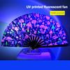 Kung Fu Fan UV Ink Printing Fluorescent Fan Bamboo Fans Wedding For Festival,Dance,Party, Chris Q4D9
