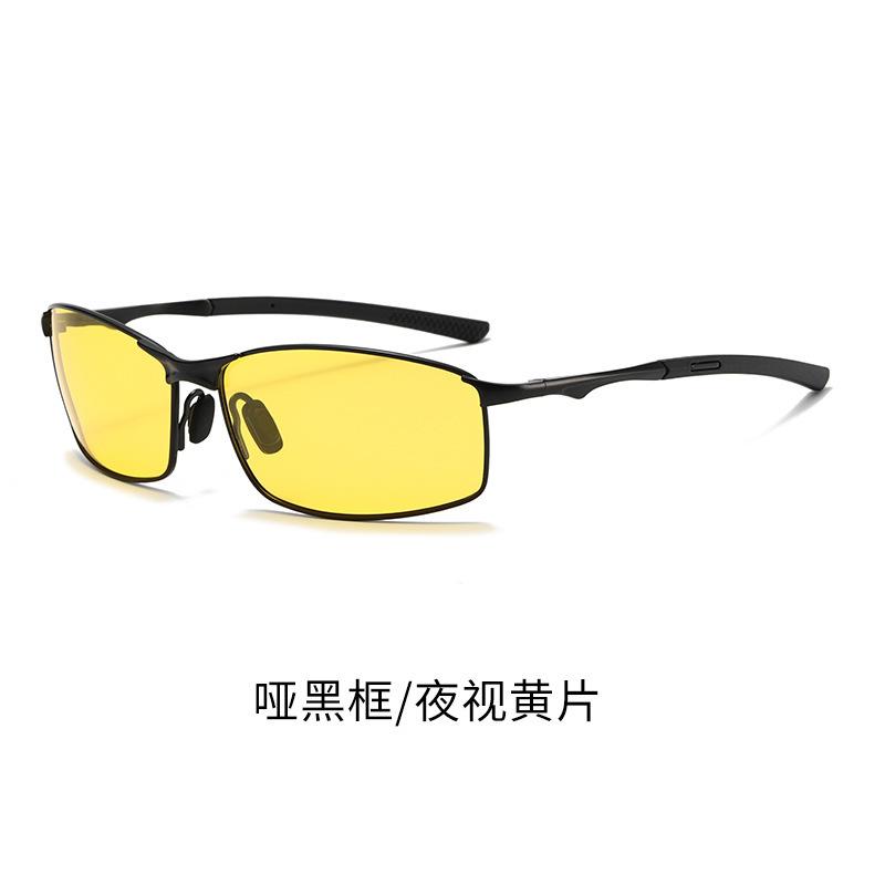Day And Night Polarized Light Color-Changing Sunglasses Outdoor Sports Cycling Glasses Small Frame Metal Men'S Sunglasses Night Vision Glasses