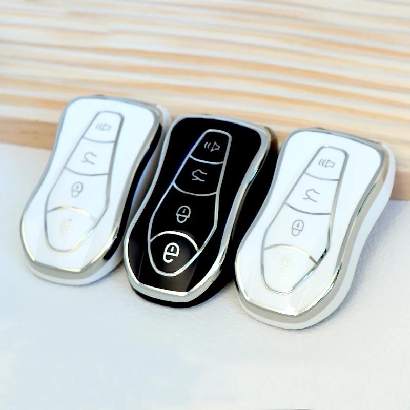 NEW TPU Car Remote Key Case Cover For Geely Azkarra FY11 Atlas Pro New Emgrand GS X6 SUV EC7 Protected Shell Fob Accessories
