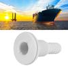 3 4in Plastic Marine Thru Hull Exhaust Fittings Boat Drain Outlet Plug White