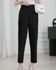 Sueeya Long Tapered Pants with Elastic Cropped and Stylish and Stylish Suit Pants for and Casual Commuting Women's Waist, Length, Slimming,