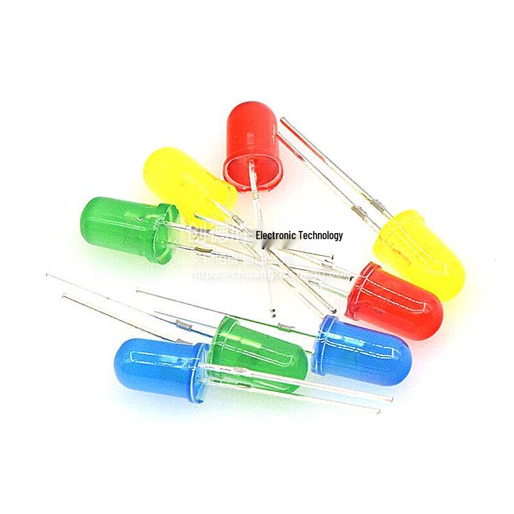 3mm & 5mm LED Light Bulb Pack - Red, Green, Yellow, Blue, White Luminous Diode Components