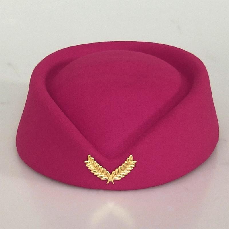 Шляпа стюардессы Костюм для косплея стюардессы Бортпроводницы Прямая трансляция Сценическое выступление Здание Собственность