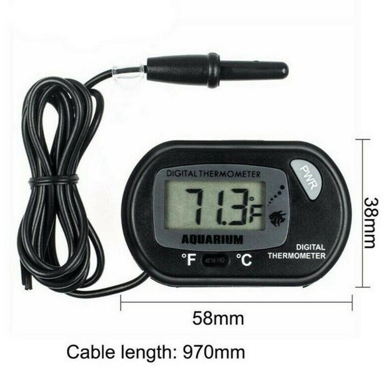 ЖК-цифровой аквариум для рептилий, аквариумный водомер, термометр, температура