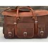 16-дюймовая винтажная кожаная дорожная мужская дорожная дорожная сумка, дорожный чемодан, дорожный чемодан на выходные