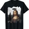 Funny Mona Lisa Alien UFO for Art Lovers Mona Lisa Funny Art T-Shirt