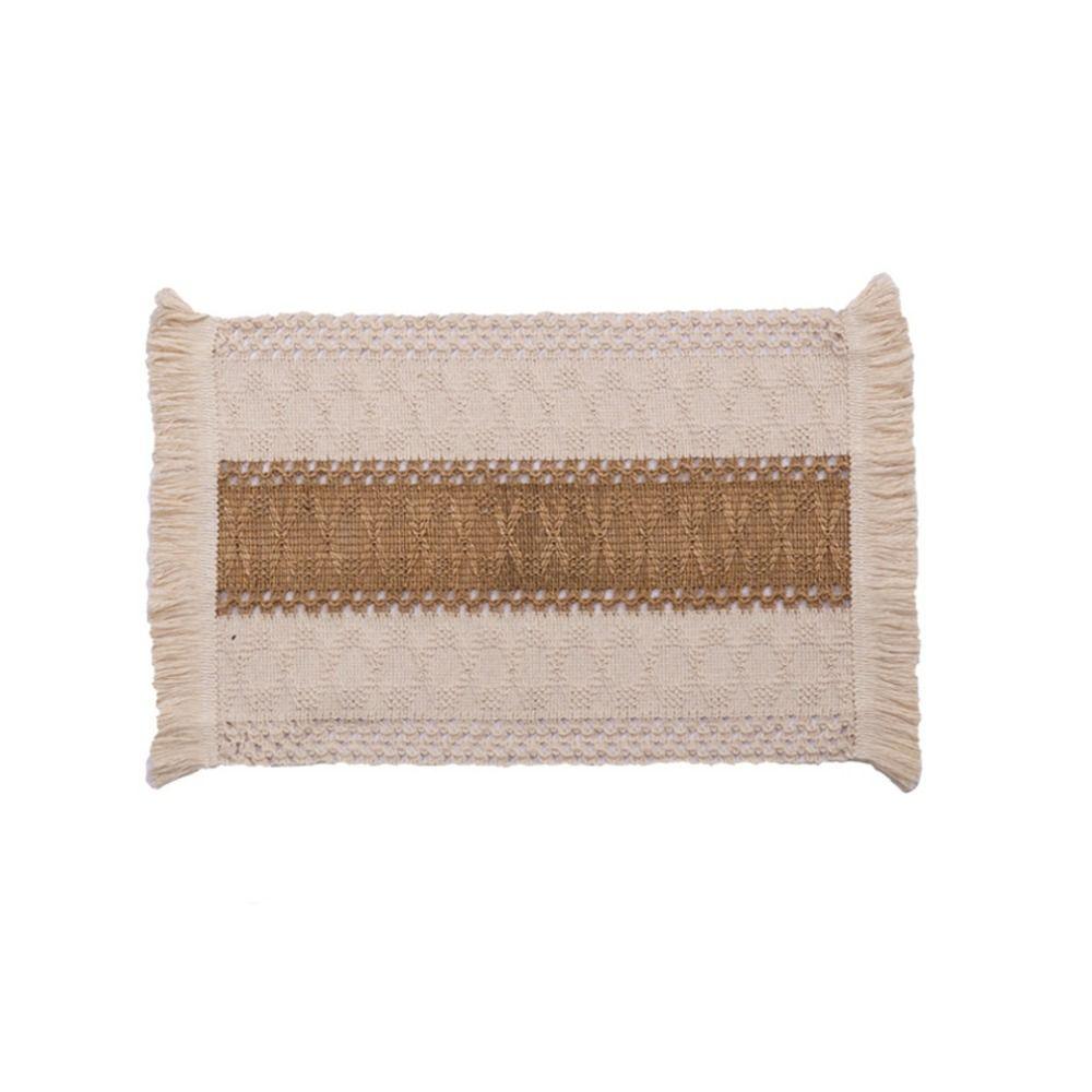 Nordic Table Mat Rectangle Placemats Household   Coffee Tea Dish Bowl