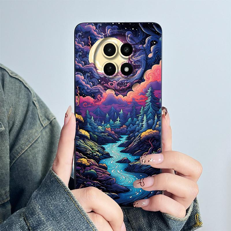 Для Realme 12 5G 12X Narzo 70X Чехол для телефона RMX3999 RMX3997 Funda Мягкий силикон Сладкий Расписной Модный Coque Чехол с цветочным принтом