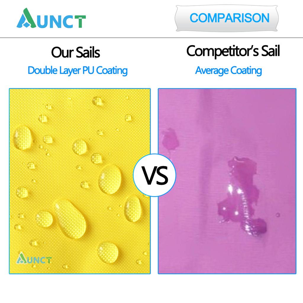 Водонепроницаемый тент, парус, садовый навес, бассейн, козырек от солнца, кемпинговая беседка для наружных тентов, навес для автомобиля, 95% УФ, квадрат, прямоугольник, треугольник