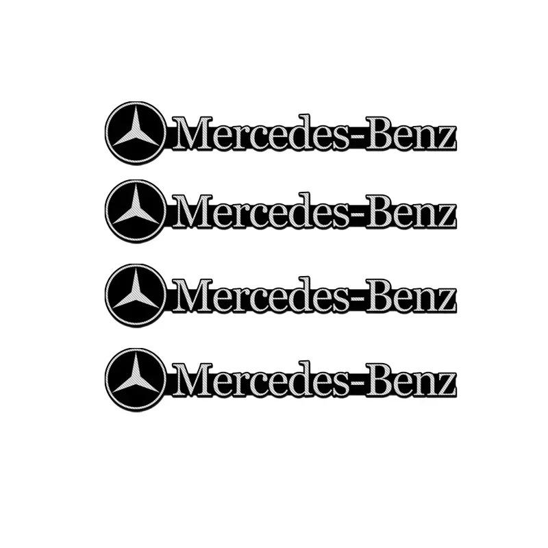 3D Aluminum alloy Car Speaker Audio Sticker Badge Emblem Decoraiton Accessories For Mercedes Benz AMG W108 W124 W126 W140 W168 w1