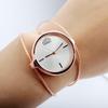 Women Metal Watches Simple Steel Wire Watch Bands Vintage Round Quartz Wrist Clock Charm Outdoor