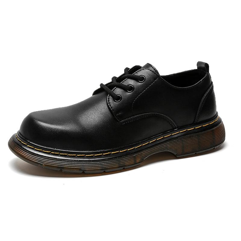 New Modelbig Head Men'S Shoes British Men'S Martin Boots Casual Tooling Leather Shoes Trendy Shoes 9323-K