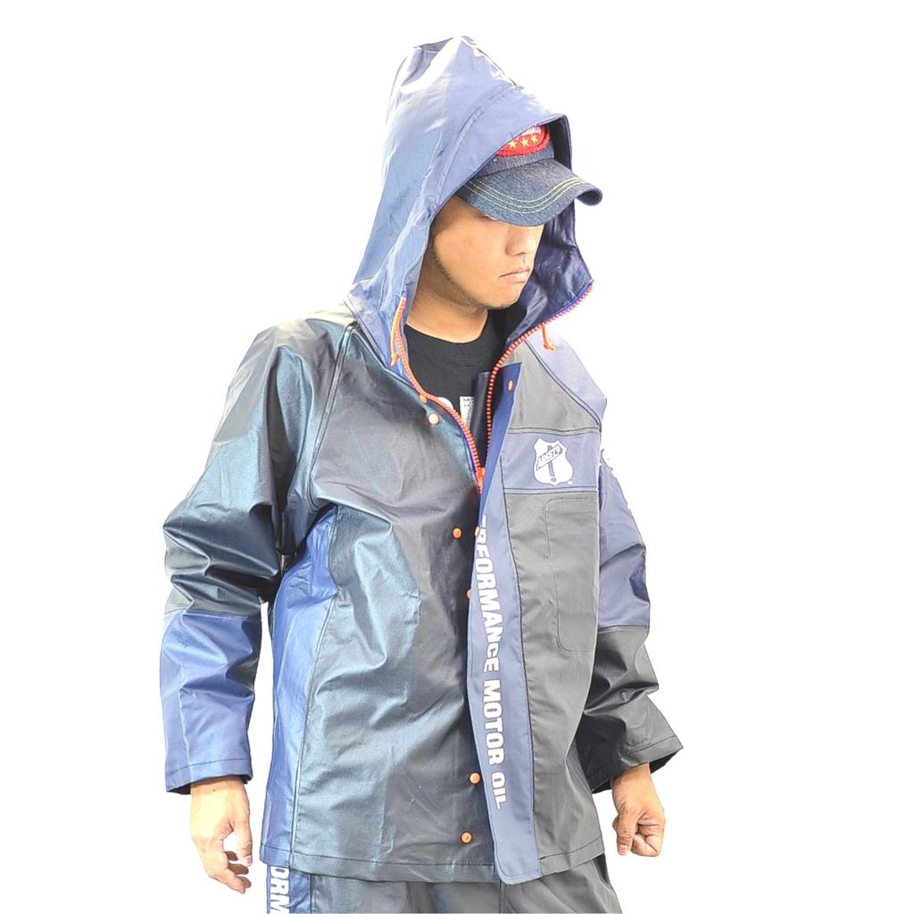 Authentic Marine PVC Rainwear Marine "76Lubricants" jacket/No.76-MJ153 (5L, Orange)