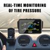 T14-1 With 4 External Sensors Temperature Warning Fuel Save Tire Pressure Monitoring System Intelligent Solar TPMS Car Tyre Pressure Monitor
