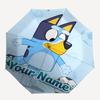 Personalized Name B-Blucy Print Umbrella, UV Shielding. It Has Eight Sturdy Ribs for Outdoor Use And Perfect As a Holiday Gift