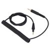 Headphone Sound Cable Long Spring Extension Sound Cable with 3.5mm Plug 6.3mm Adapter for DJ HDJ CUE1 HDJ CUE1BT HDJ X5
