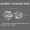 1pc PVC Self Adhesive Wall Stickers Washing Machine Warterproof Decals for Home Living Room Bedroom Wall Decoration Word 580x300mm