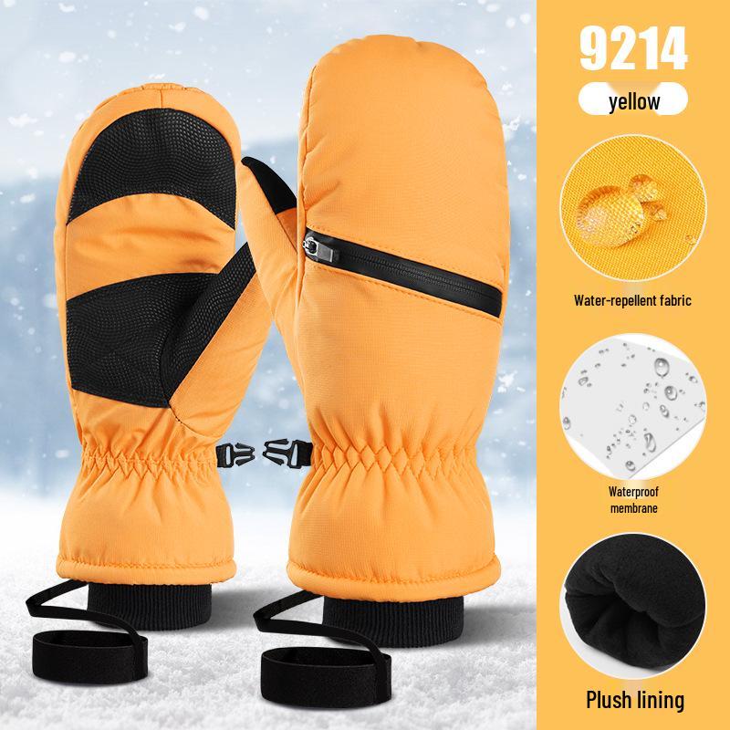 Зимние лыжные перчатки Northeast: Двухслойный бархат, водонепроницаемый, защита от отрицательных температур