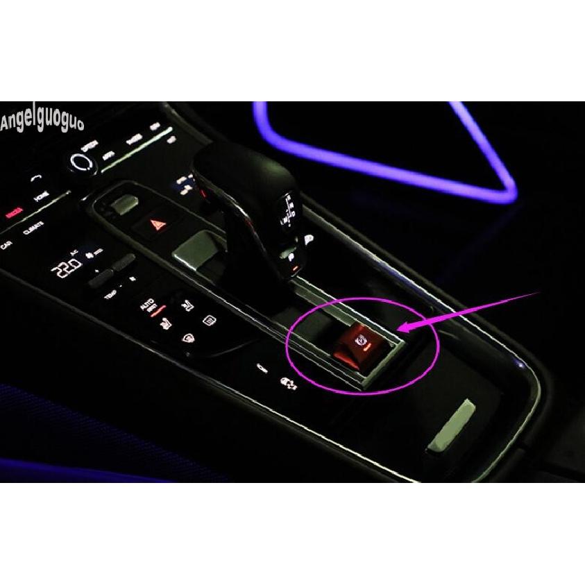P Button Handbrake Parking Decoration Cover Trim For Porsche Macan 2014 Cayenne Panamera 18-22 Car Styling Interior