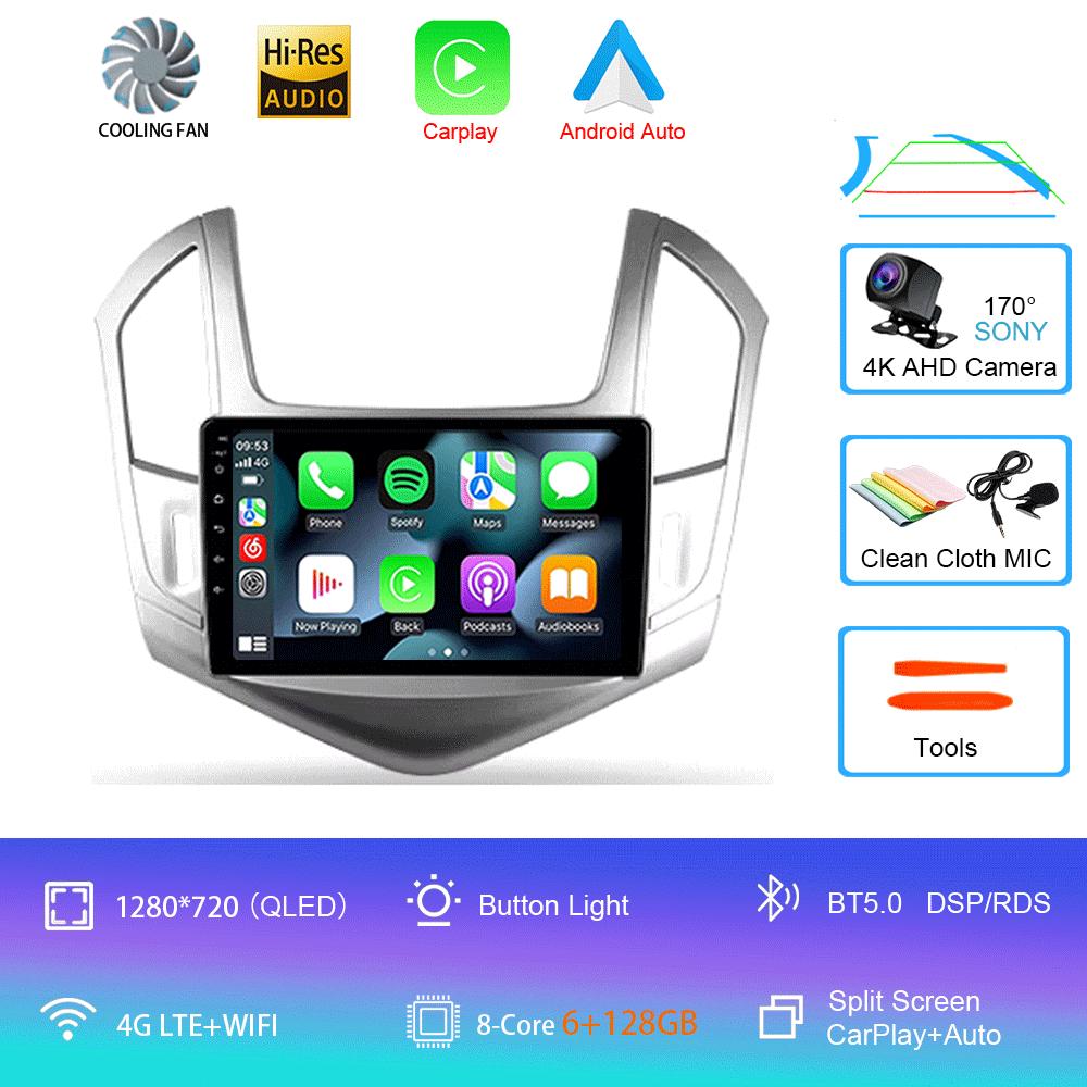 Android 14 Android 14 для Chevrolet Cruze J300 J308 2012 - 2015 Мультимедиа Видео Плеер Навигация стерео GPS Нет 2din 2 din dvd