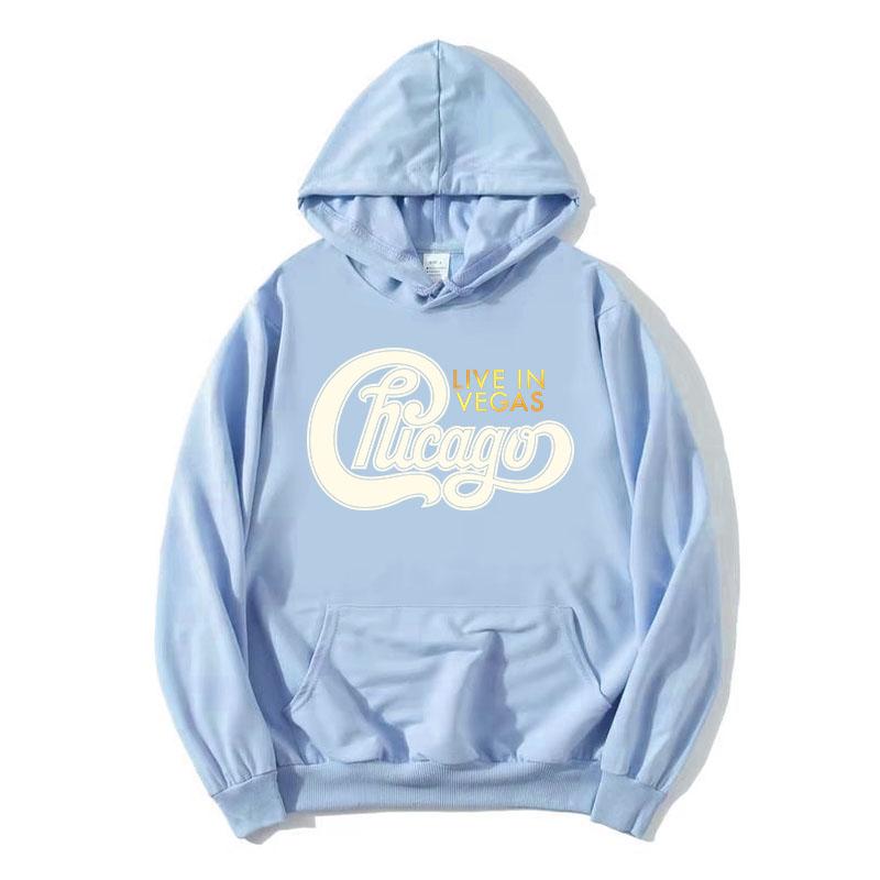 Толстовки Chicago Live in Vegas Чикаго Худи с графикой America's Band Свободные повседневные топы для женщин/мужчин Пуловеры с графическим принтом худи y2k худи с графикой