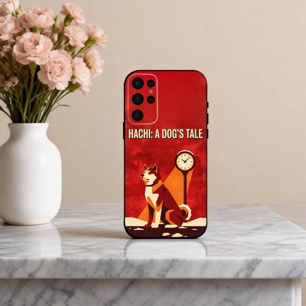 H-Hachi A D-Dog's T-Tale Фильм Чехол для телефона для Samsung S25,S24,S21,S22,S23,S30,Ultra,S20,Plus,Другие Мягкий черный чехол