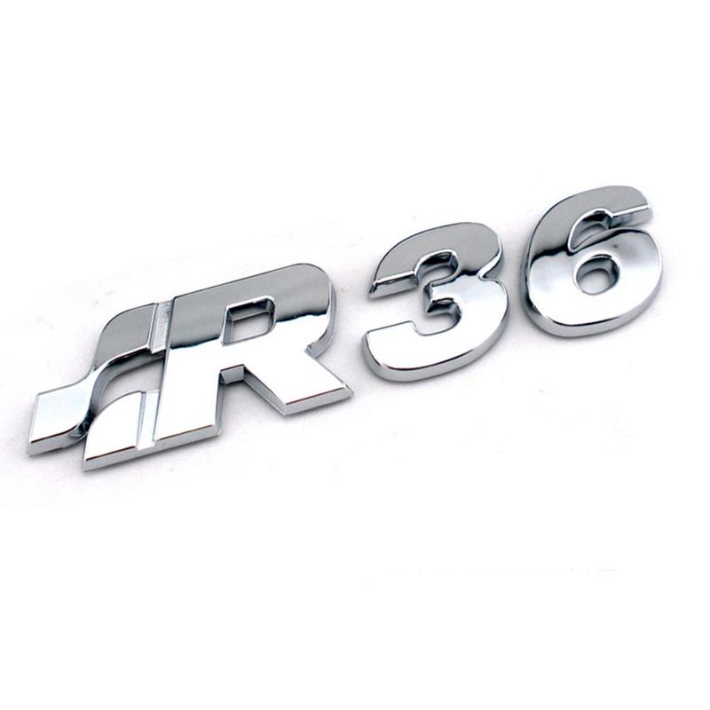 AAXS1 Factory Price High Quality R36 Grill Car Logos Rear Trunk Car Emblems For Golf Car