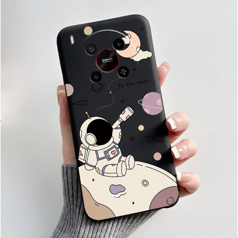 Милый Мультяшный Чехол Для ZTE Blade V70 MAX / ZTE Nubia V70 Max Печатный Корпус Защитная Крышка Мягкий Силикон Черный Корпус