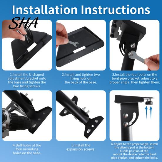 Anti-corrosion Solar Bracket Terminal Plate Bracket, Roof Installation Weather Resistant High-Strength Carbon Steel Adjustable Panel Side Wall