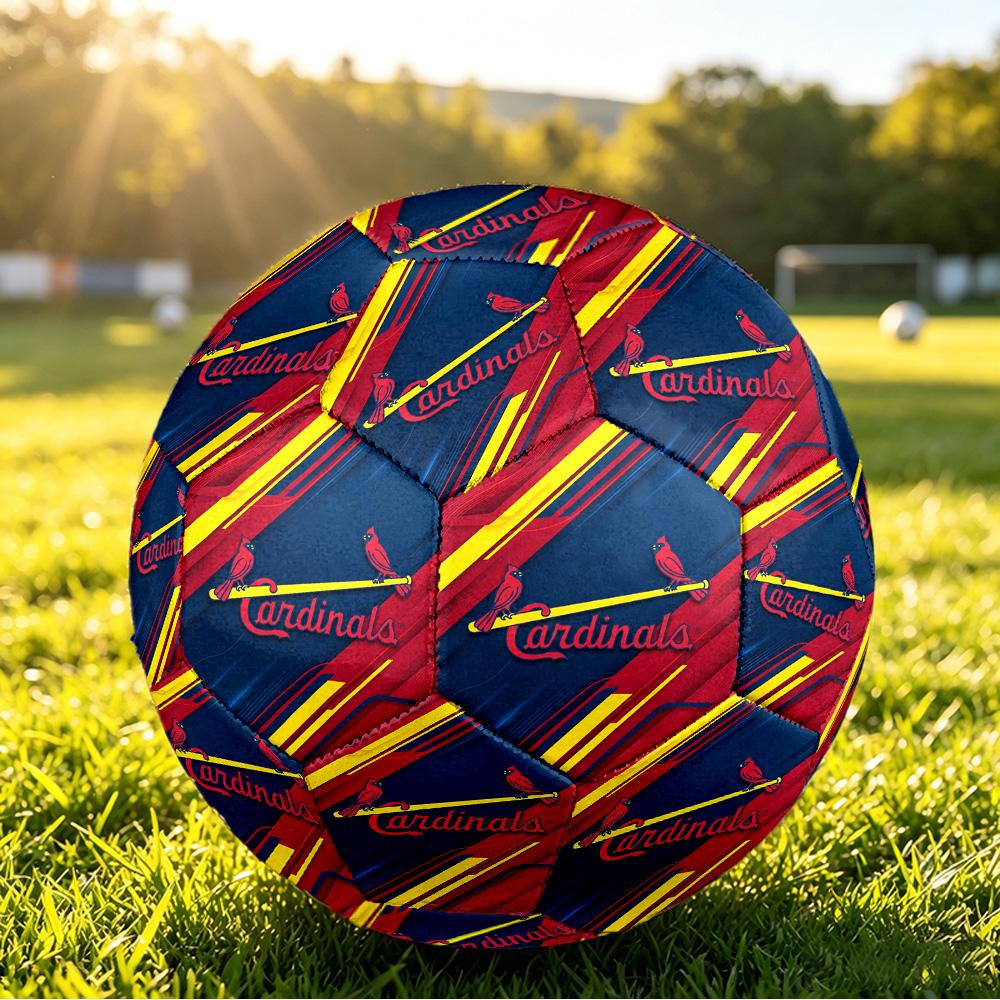 St. Louis Cardinals Size 5 Sports Training Ball Shock Absorbing Durable Ball For Match Daily Practice Outdoor Activities