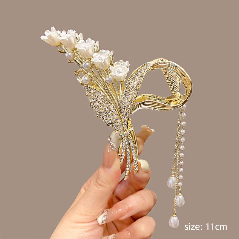 2024 Высококачественная металлическая заколка для волос в форме акулы для женщин