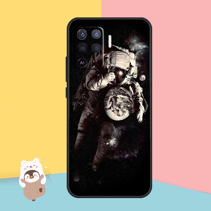 Чехол Planet Astronaut для OPPO A74 A93 A83 A91 A53S A9 A5 A31 A53 2020 A15 A16 A1K A52 A72 A94 A54, чехол