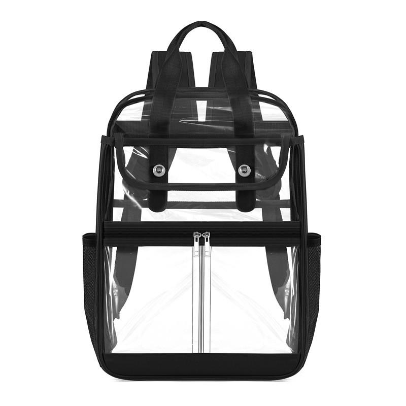 Pvc Transparent Backpack For Travel And School With Waterproof Design For Men And Women