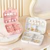 with Compartment Jewelry Box Portable Storage Box Convenient Pill Case  Earrings