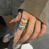Простые Гладкие Металлические Кольца в Форме Сердца из Нержавеющей Стали Для Женщин Мужчин Y2K Модные Открытые Кольца Корейские Элегантные Вечерние Украшения Подарки для Пар