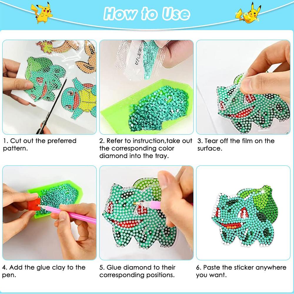 5D DIY тематические наклейки для алмазной живописи для начинающих для Pocketbook, чашки, телефона