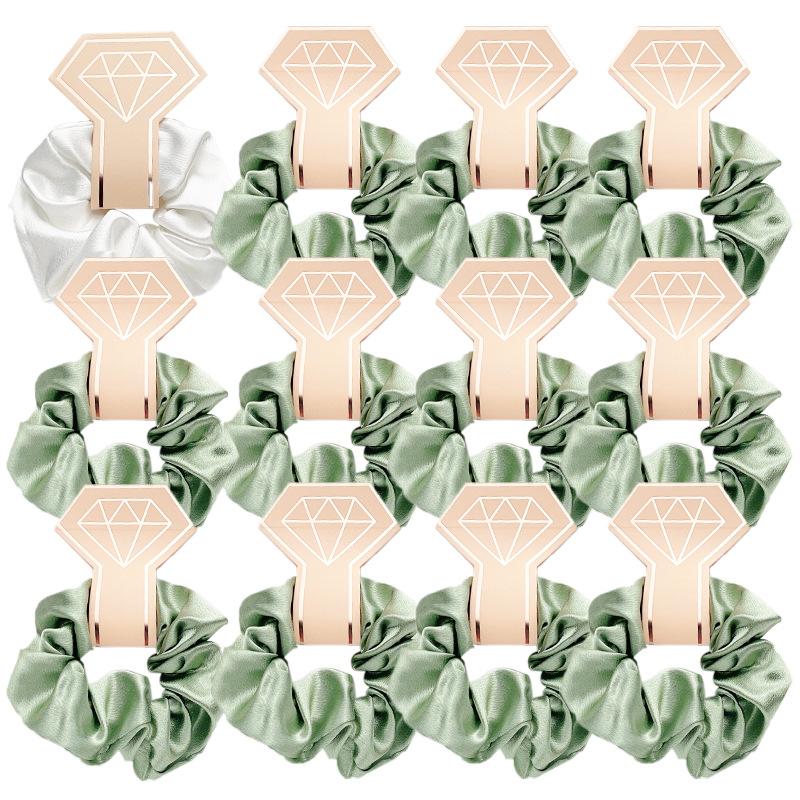 Satin Pig Large Intestine Hair Band Solid Color Fabric Head Flower European and American Headrope Rubber Band Hair Accessories