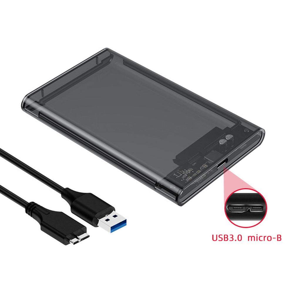 USB 3.0 Прозрачный мобильный жесткий диск 2,5-дюймовый SATA последовательный жесткий диск коробки внешний Har D7G5