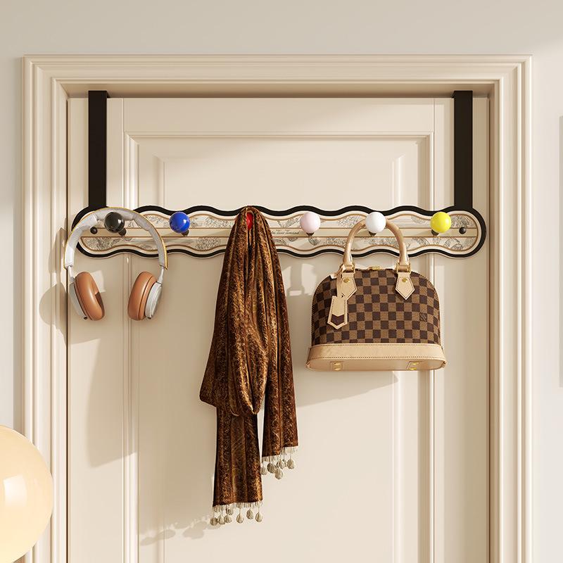 American-Style Over-the-Door Hook: Punch-Free Coat, Hat, and Bag Hanging Storage Rack